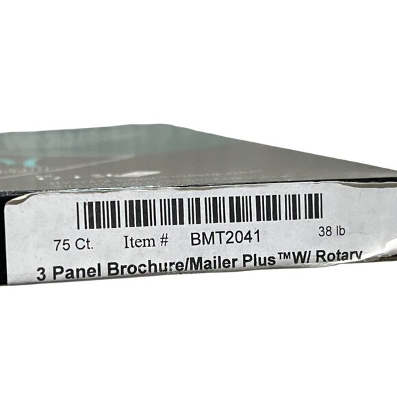 Masterpiece 3 Panel Brochure/Mailer Plus Paper With Rotary Card 75 Ct 38 Lb By P - Picture 3 of 6